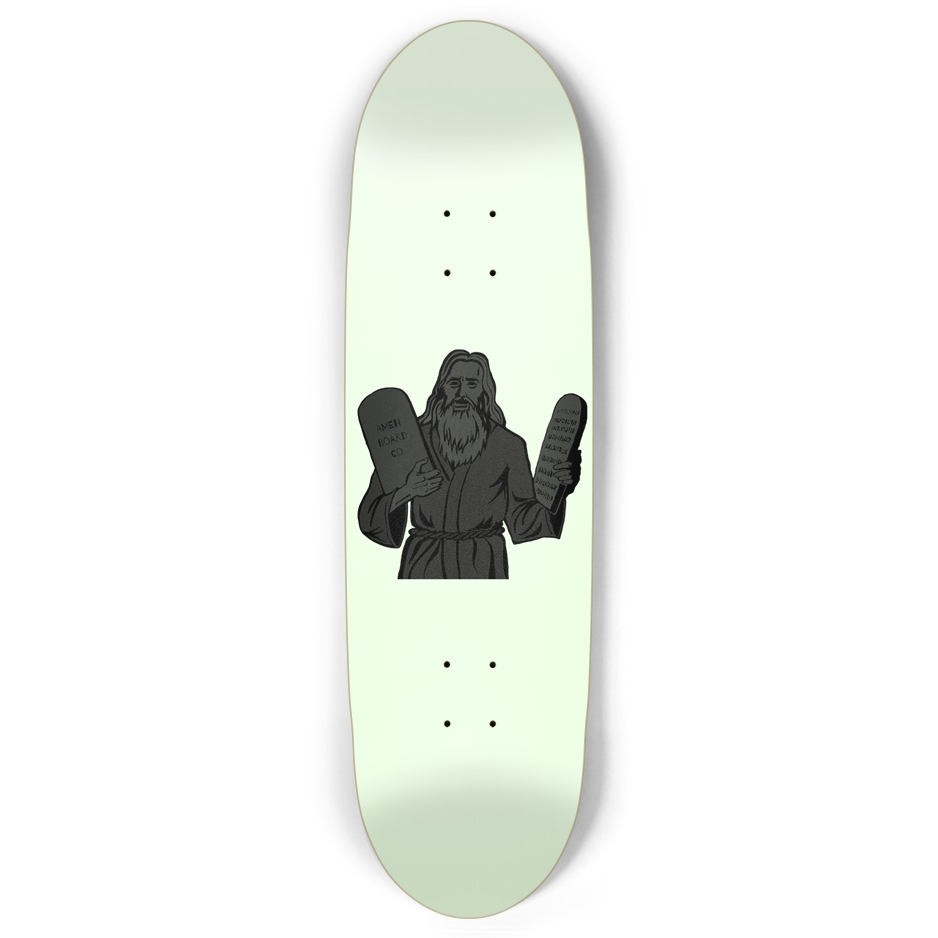 Carry the Commandments Football Skateboard